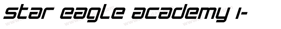 Star Eagle Academy I字体转换